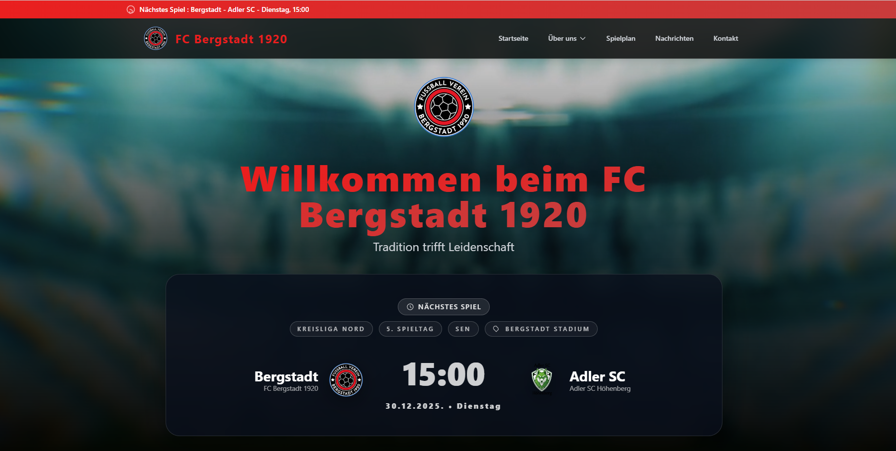 Il sito web del tuo club